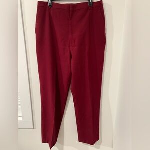 Haggar Reflections high-rise red pants